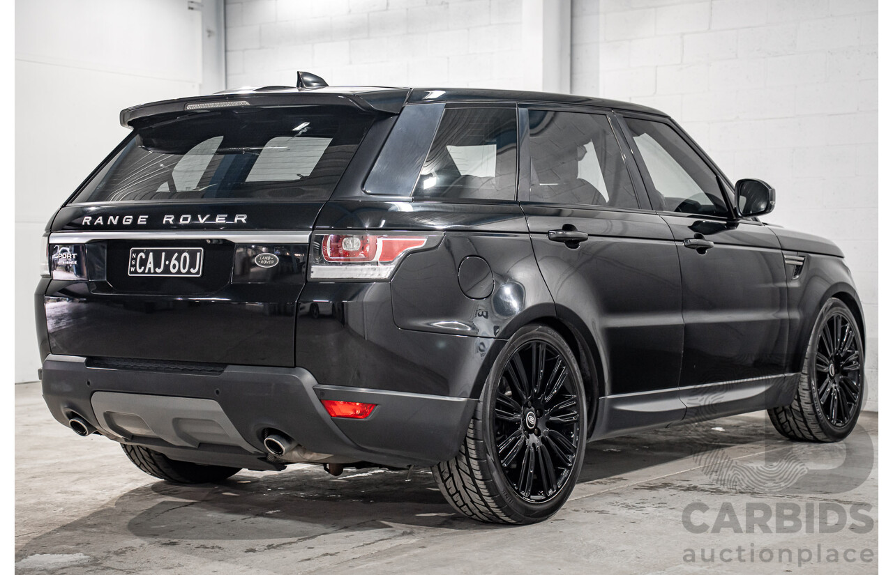 03/2017 Land Rover Range Rover Sport 3.0 SDV6 SE (AWD) LW MY18 4d Wagon Santorini Black Metallic Turbo Diesel V6 3.0L - 7 Seater