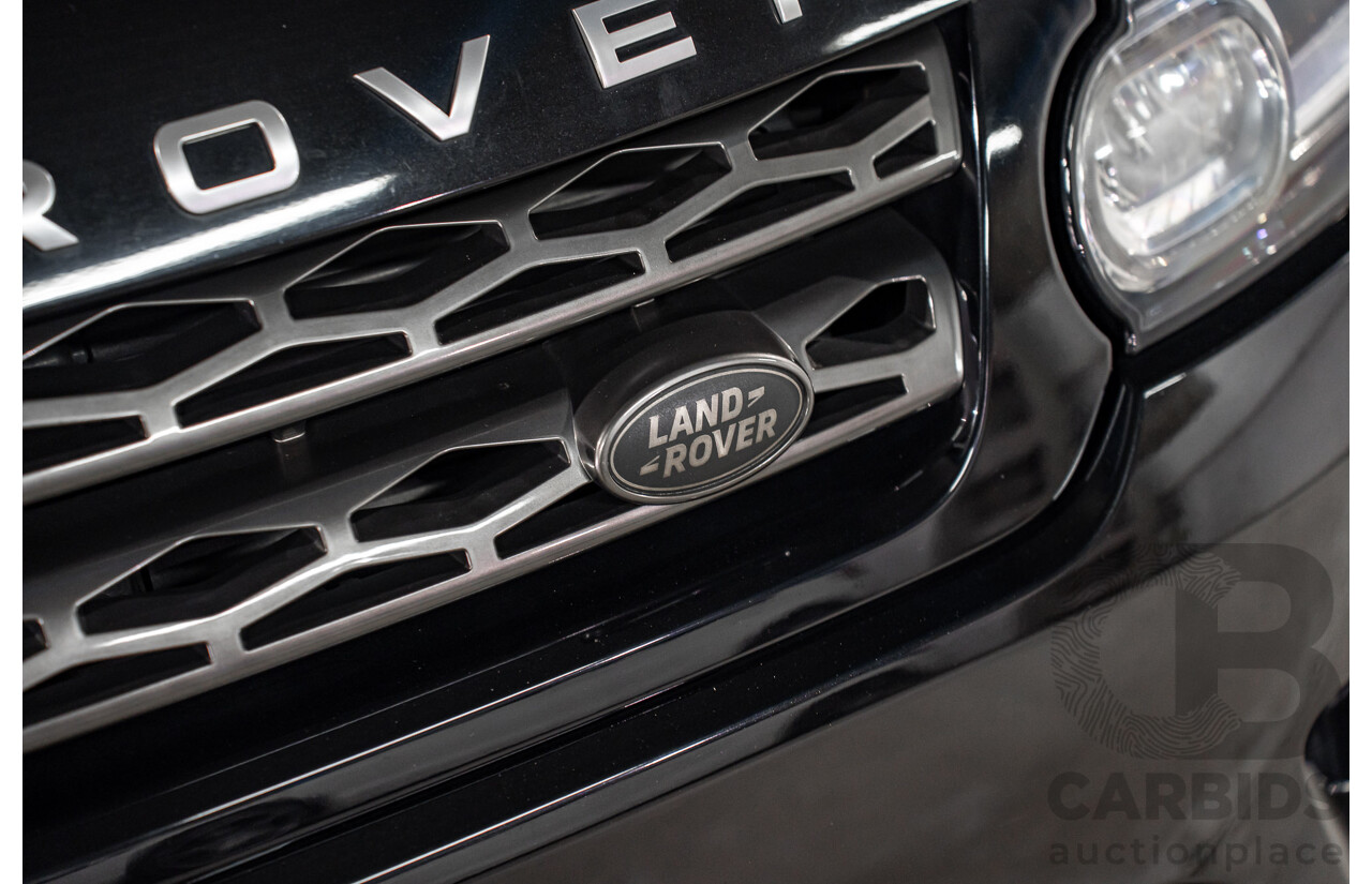 03/2017 Land Rover Range Rover Sport 3.0 SDV6 SE (AWD) LW MY18 4d Wagon Santorini Black Metallic Turbo Diesel V6 3.0L - 7 Seater