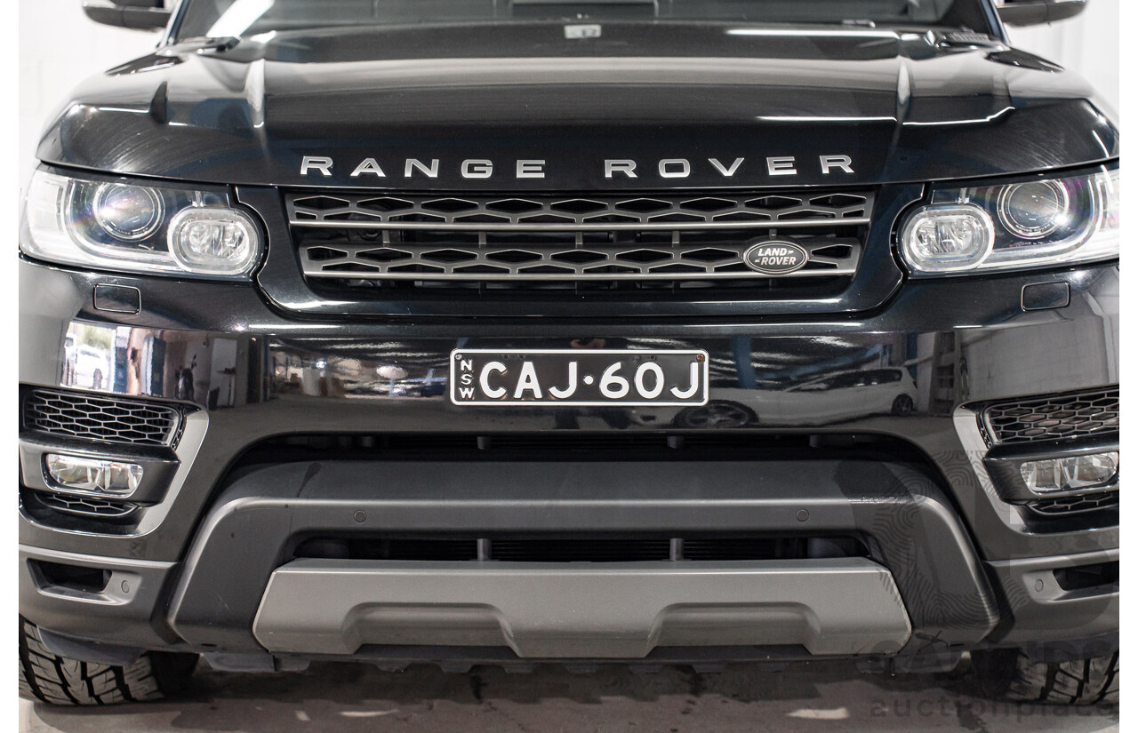 03/2017 Land Rover Range Rover Sport 3.0 SDV6 SE (AWD) LW MY18 4d Wagon Santorini Black Metallic Turbo Diesel V6 3.0L - 7 Seater