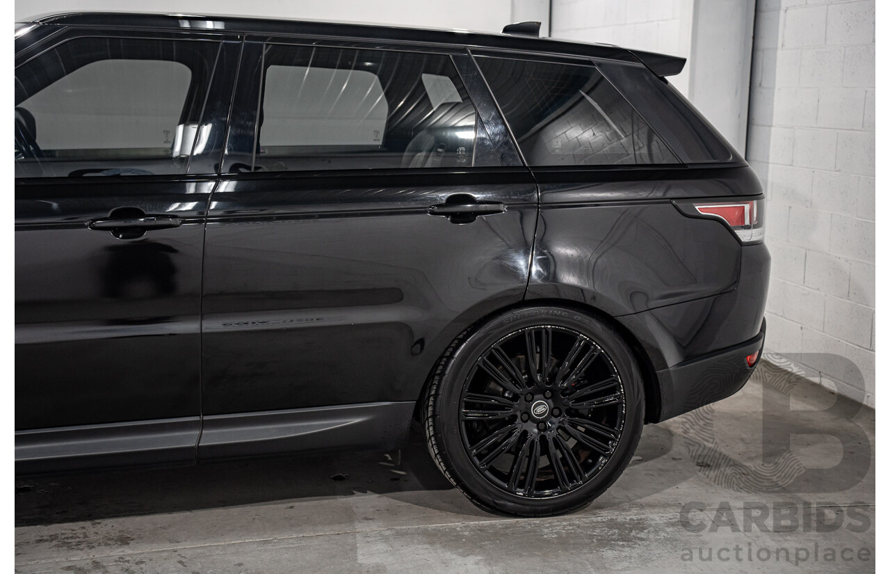 03/2017 Land Rover Range Rover Sport 3.0 SDV6 SE (AWD) LW MY18 4d Wagon Santorini Black Metallic Turbo Diesel V6 3.0L - 7 Seater