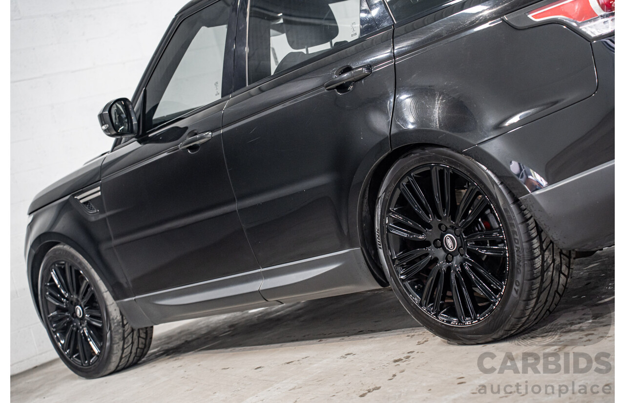 03/2017 Land Rover Range Rover Sport 3.0 SDV6 SE (AWD) LW MY18 4d Wagon Santorini Black Metallic Turbo Diesel V6 3.0L - 7 Seater