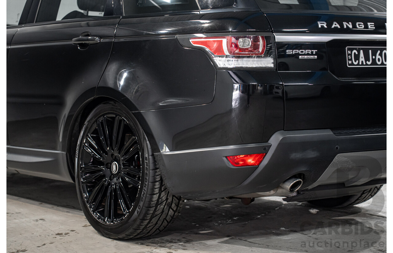 03/2017 Land Rover Range Rover Sport 3.0 SDV6 SE (AWD) LW MY18 4d Wagon Santorini Black Metallic Turbo Diesel V6 3.0L - 7 Seater
