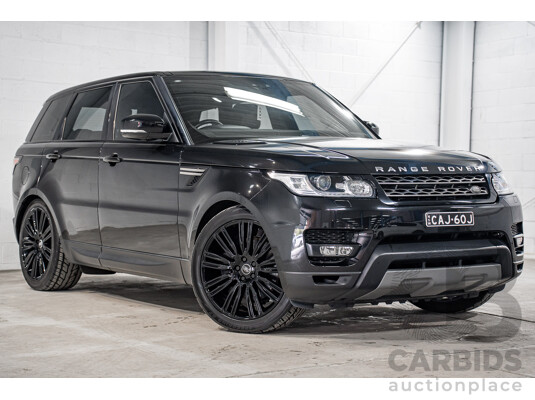 03/2017 Land Rover Range Rover Sport 3.0 SDV6 SE (AWD) LW MY18 4d Wagon Santorini Black Metallic Turbo Diesel V6 3.0L - 7 Seater