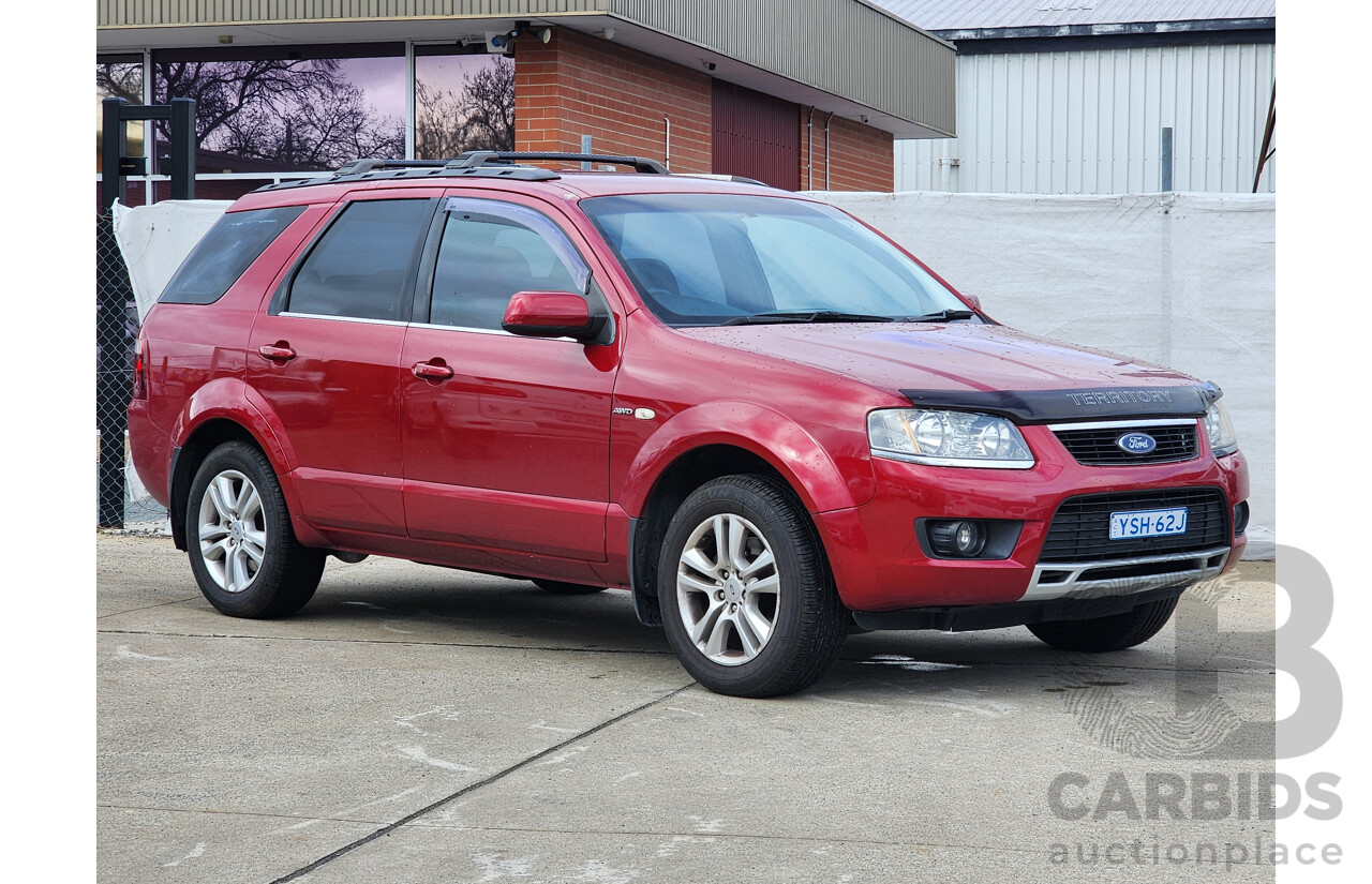 1/2010 Ford Territory TS (4x4) SY MKII 4d Wagon Red 4.0L