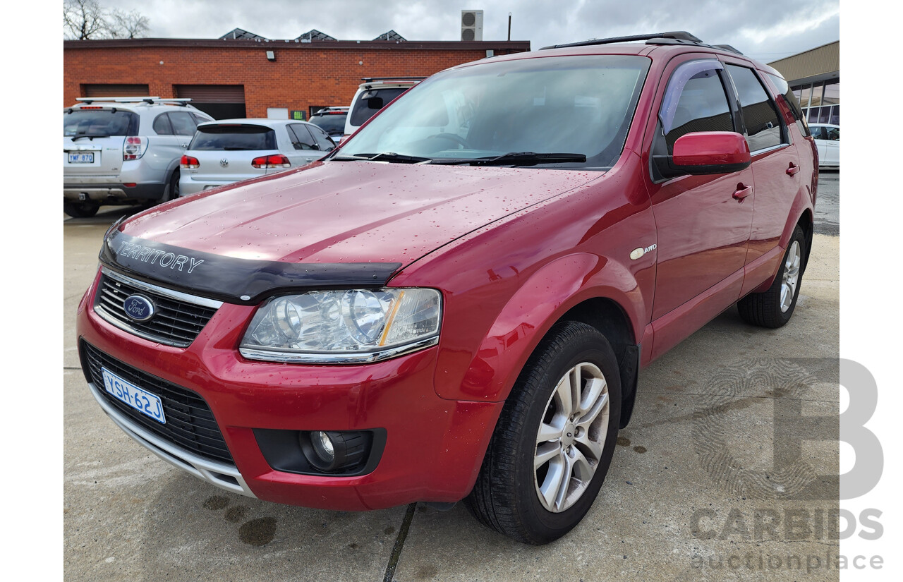 1/2010 Ford Territory TS (4x4) SY MKII 4d Wagon Red 4.0L