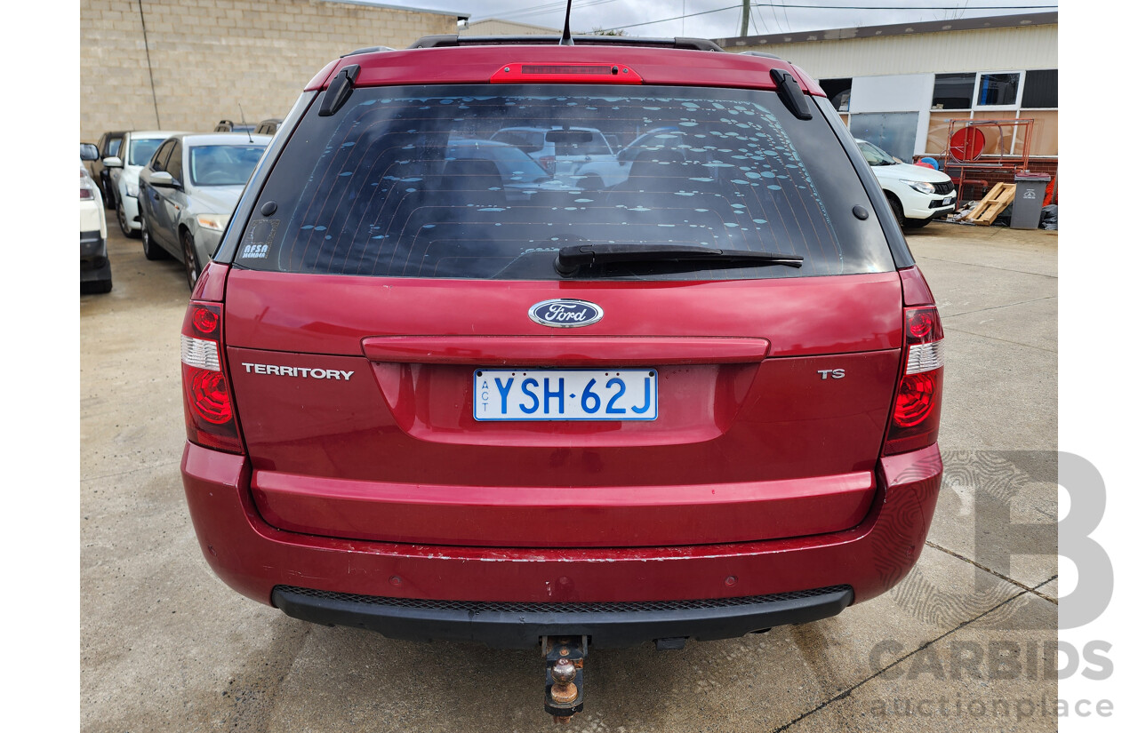 1/2010 Ford Territory TS (4x4) SY MKII 4d Wagon Red 4.0L