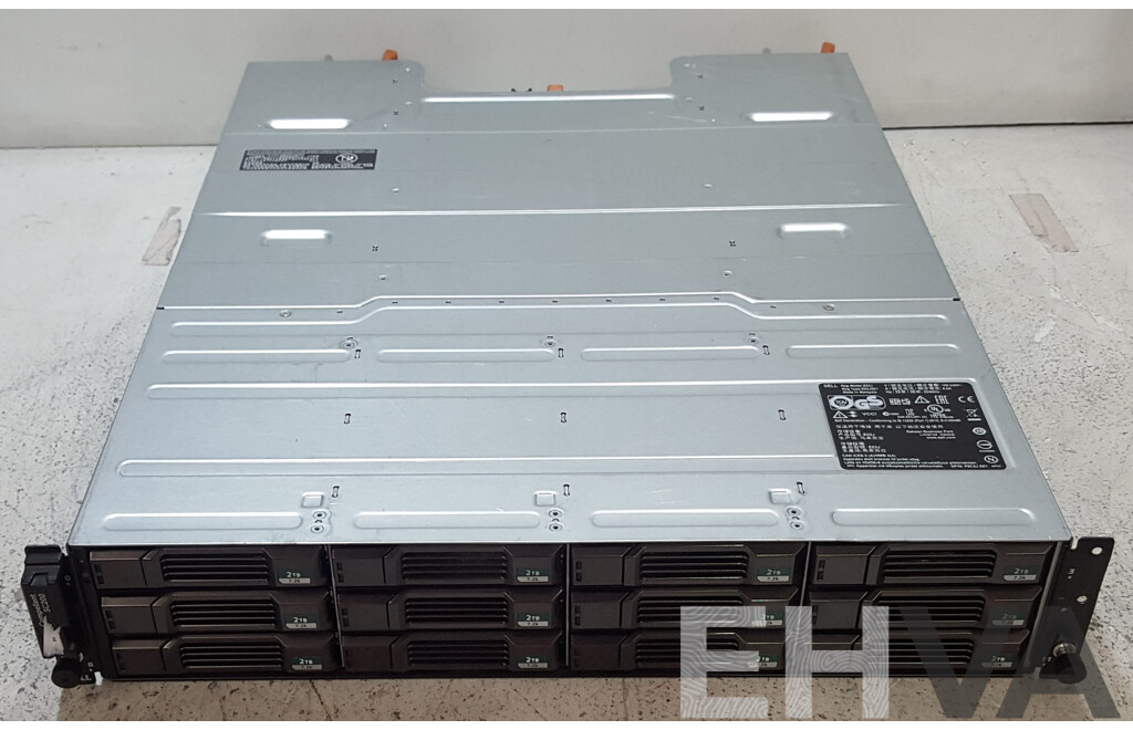 Dell Compellent SC200 12-Bay SAS Hard Drive Array w/ 24TB of Total Storage
