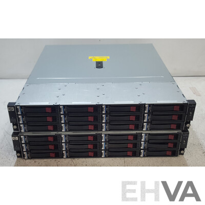 HP StorageWorks M6612 12-Bay SAS Hard Drive Array w/ 24TB of Total Storage - Lot of Two