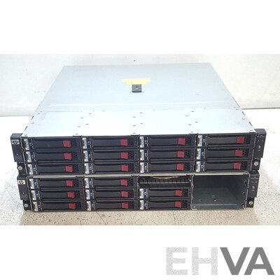 HP StorageWorks M6612 12-Bay SAS Hard Drive Array - Lot of Two