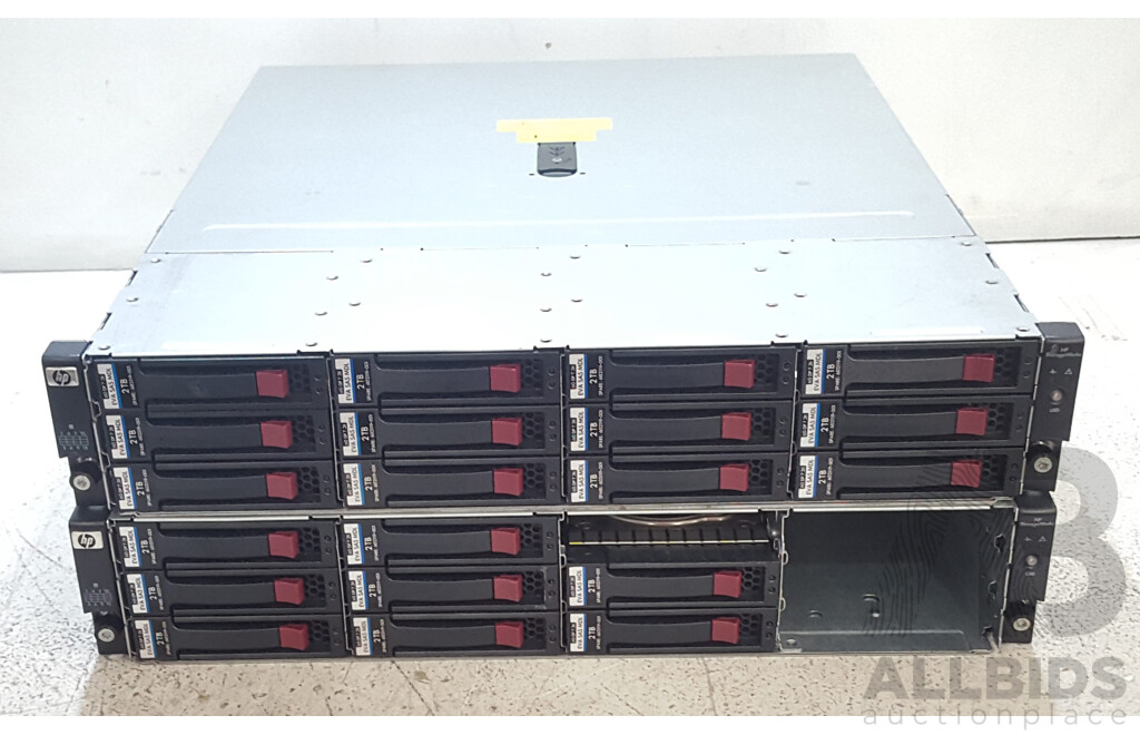 HP StorageWorks M6612 12-Bay SAS Hard Drive Array - Lot of Two