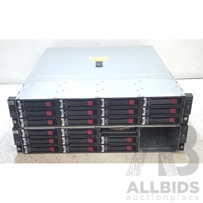 HP StorageWorks M6612 12-Bay SAS Hard Drive Array - Lot of Two
