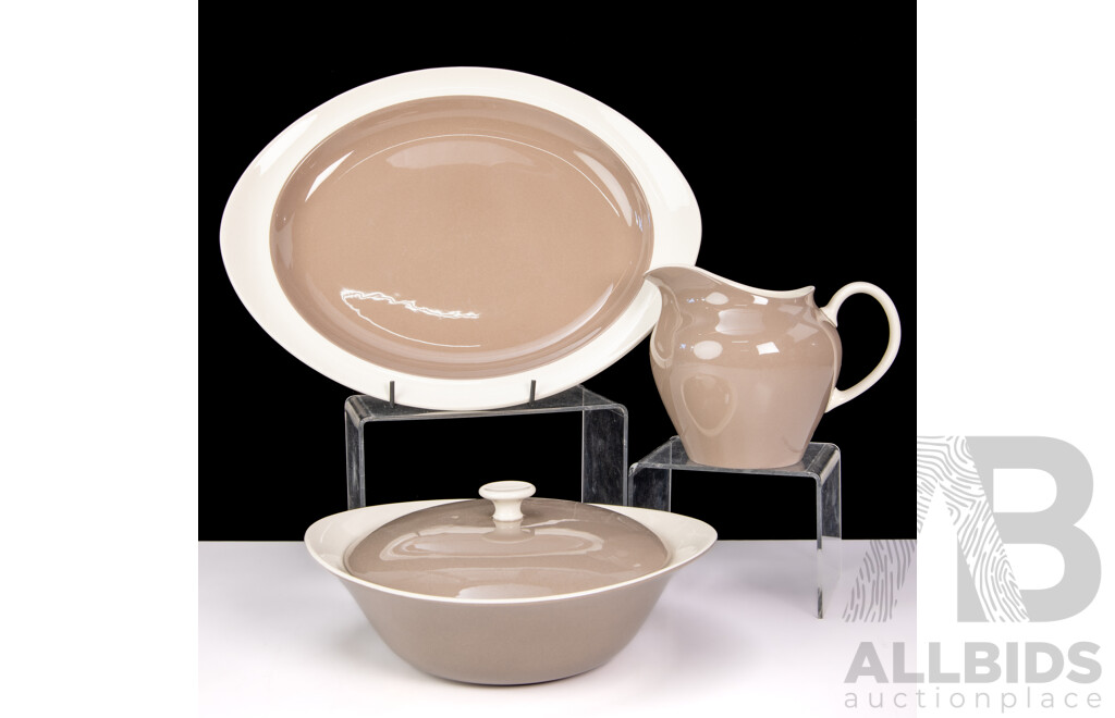 Collection Three Pieces Mid Century Wedgwood Ceramic Dinnerware Including Lidded Tureen