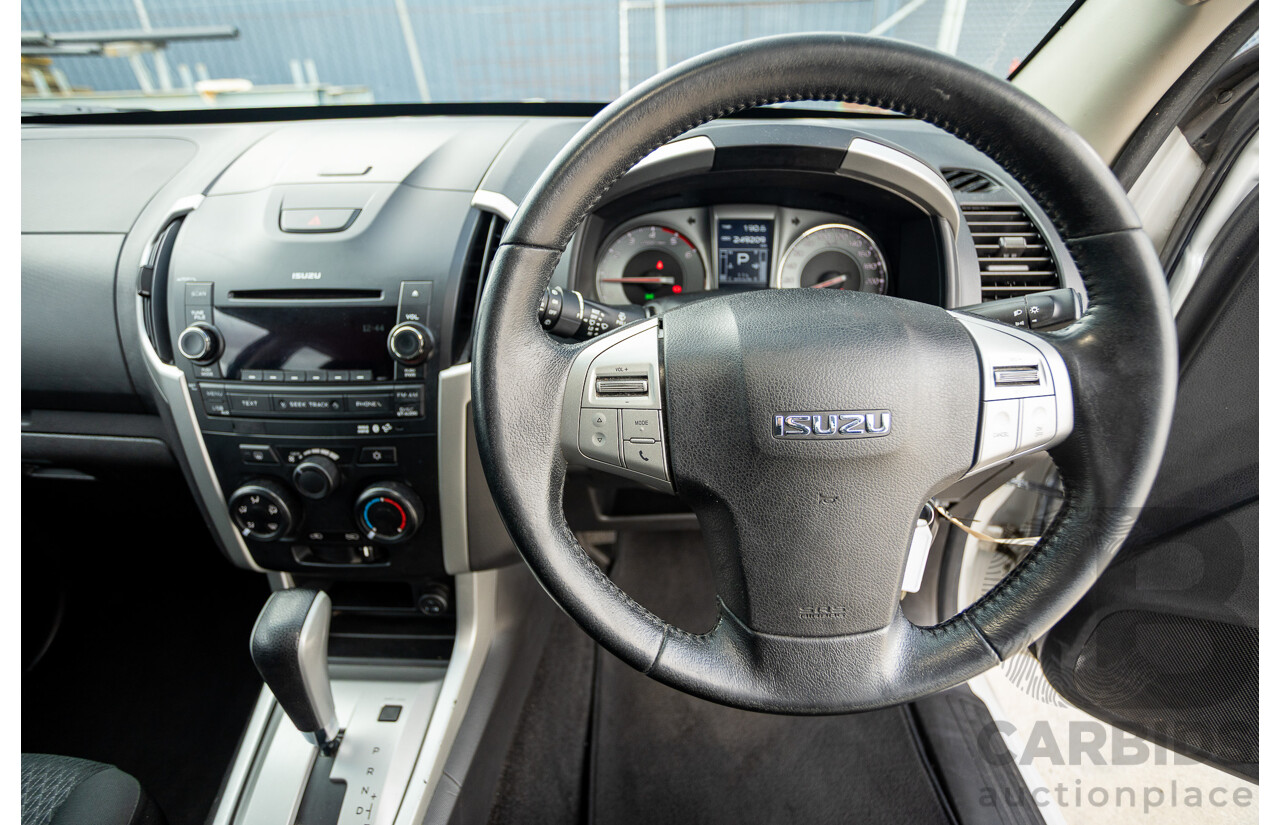 1/2014 Isuzu MU-X LS-M UC 4d Wagon White Turbo Diesel 3.0L - 7 seats
