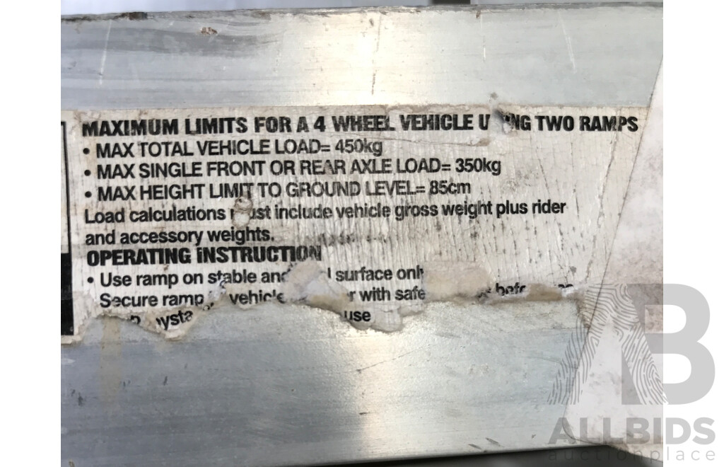 Pair of Aluminium Folding Ramps