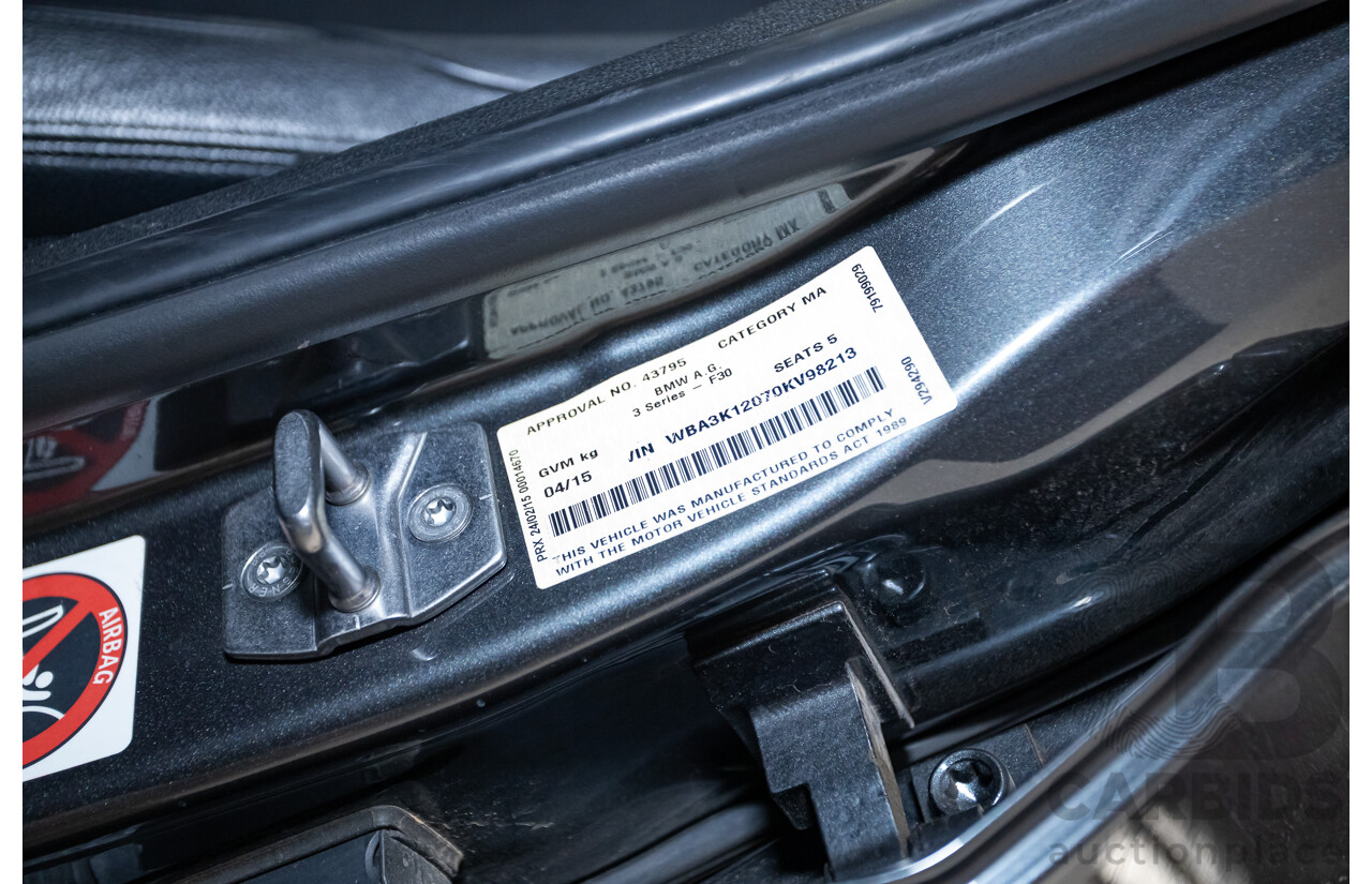 04/2015 BMW 318d M-Sport Touring F31 MY15 4D Wagon Mineral Grey Metallic Turbo 2.0L Diesel