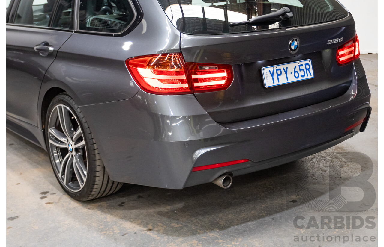 04/2015 BMW 318d M-Sport Touring F31 MY15 4D Wagon Mineral Grey Metallic Turbo 2.0L Diesel