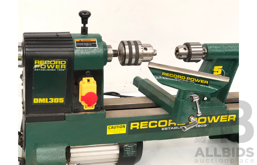 Record Power Cast Iron Multi Speed Mini Lathe