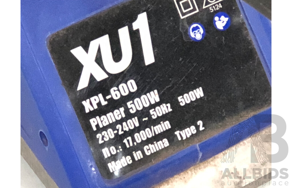 XU1 500 Watt Electric Planer