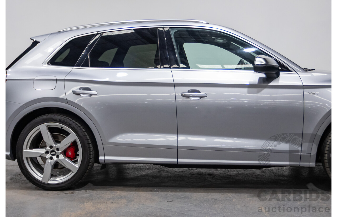 06/2018 Audi SQ5 3.0 TFSI Quattro (AWD) FY MY18 4d Wagon Florett Silver Metallic Turbo V6 3.0L