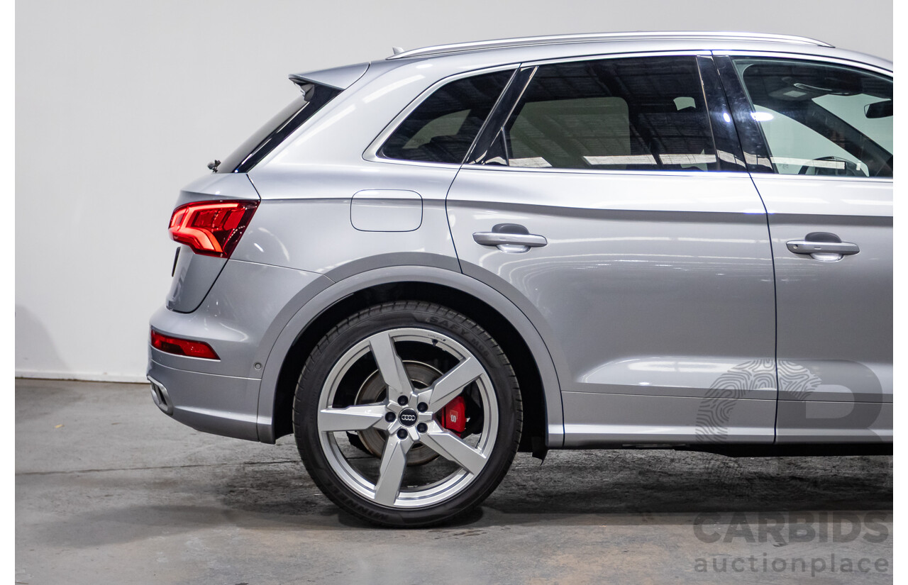 06/2018 Audi SQ5 3.0 TFSI Quattro (AWD) FY MY18 4d Wagon Florett Silver Metallic Turbo V6 3.0L