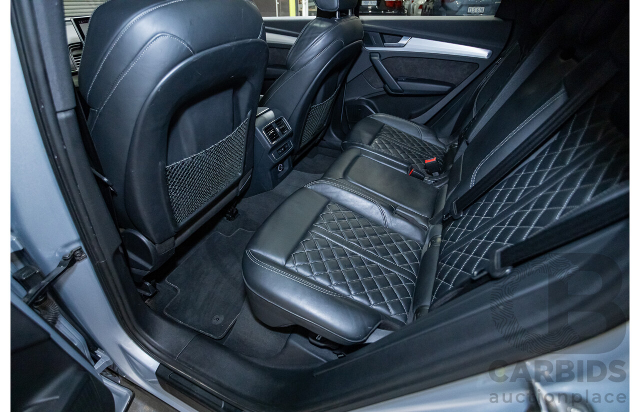 06/2018 Audi SQ5 3.0 TFSI Quattro (AWD) FY MY18 4d Wagon Florett Silver Metallic Turbo V6 3.0L