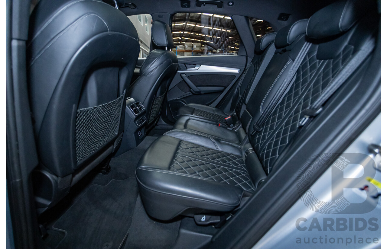 06/2018 Audi SQ5 3.0 TFSI Quattro (AWD) FY MY18 4d Wagon Florett Silver Metallic Turbo V6 3.0L