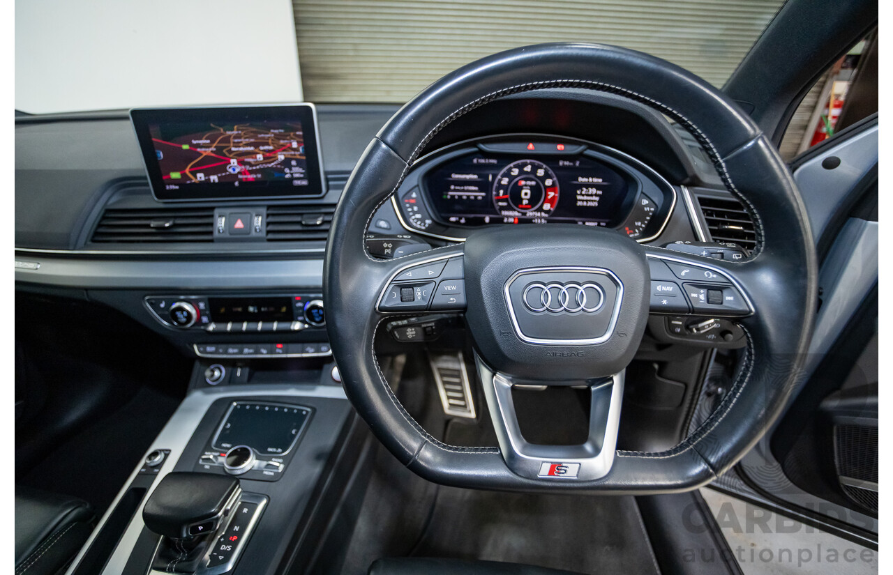 06/2018 Audi SQ5 3.0 TFSI Quattro (AWD) FY MY18 4d Wagon Florett Silver Metallic Turbo V6 3.0L