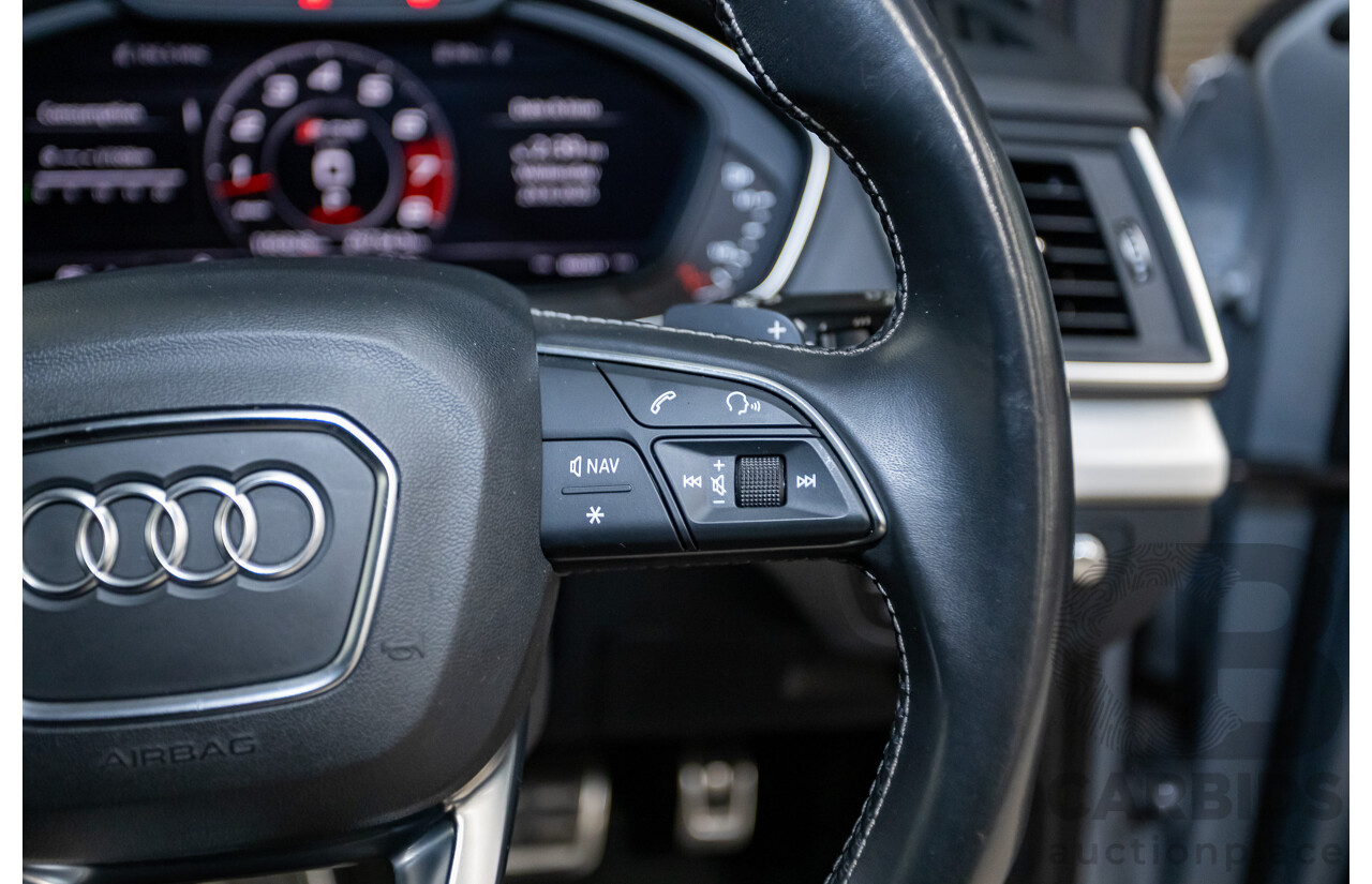 06/2018 Audi SQ5 3.0 TFSI Quattro (AWD) FY MY18 4d Wagon Florett Silver Metallic Turbo V6 3.0L