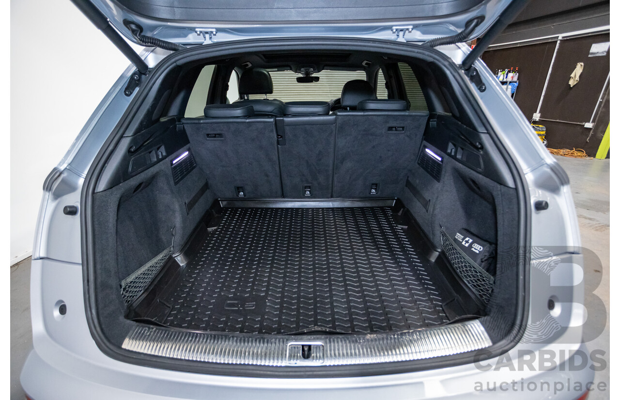 06/2018 Audi SQ5 3.0 TFSI Quattro (AWD) FY MY18 4d Wagon Florett Silver Metallic Turbo V6 3.0L