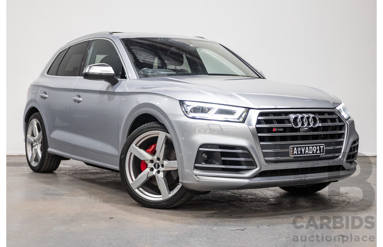 06/2018 Audi SQ5 3.0 TFSI Quattro (AWD) FY MY18 4d Wagon Florett Silver Metallic Turbo V6 3.0L