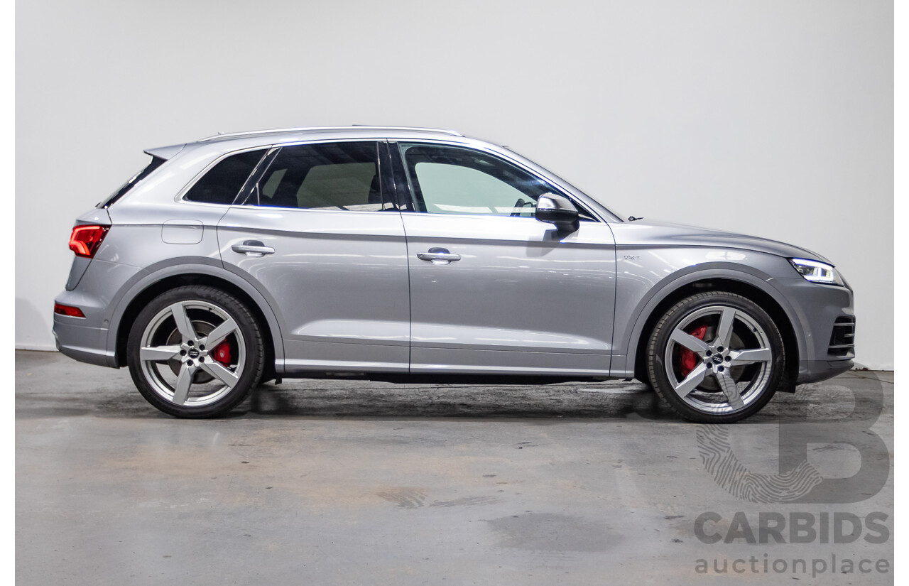 06/2018 Audi SQ5 3.0 TFSI Quattro (AWD) FY MY18 4d Wagon Florett Silver Metallic Turbo V6 3.0L