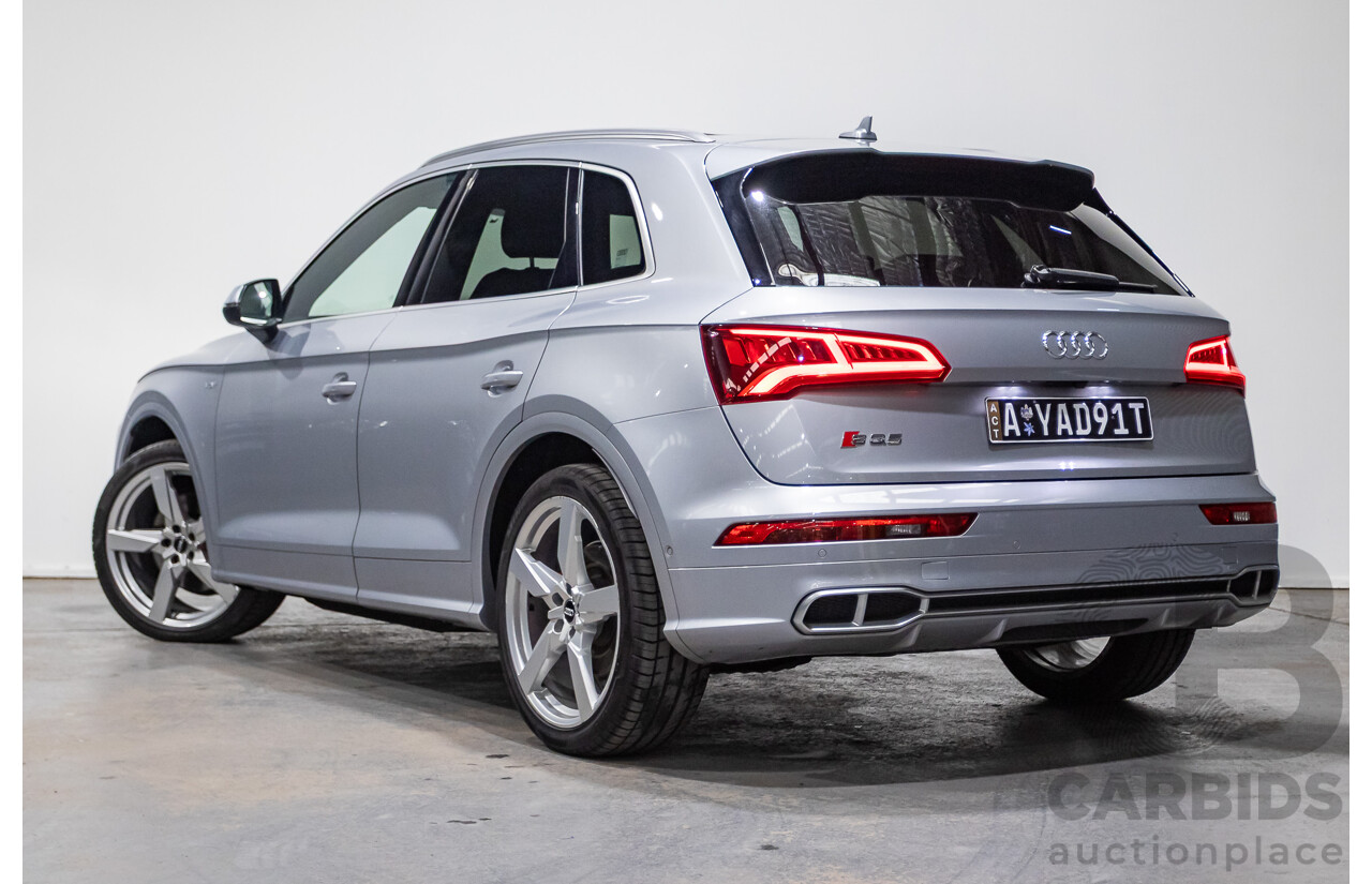 06/2018 Audi SQ5 3.0 TFSI Quattro (AWD) FY MY18 4d Wagon Florett Silver Metallic Turbo V6 3.0L