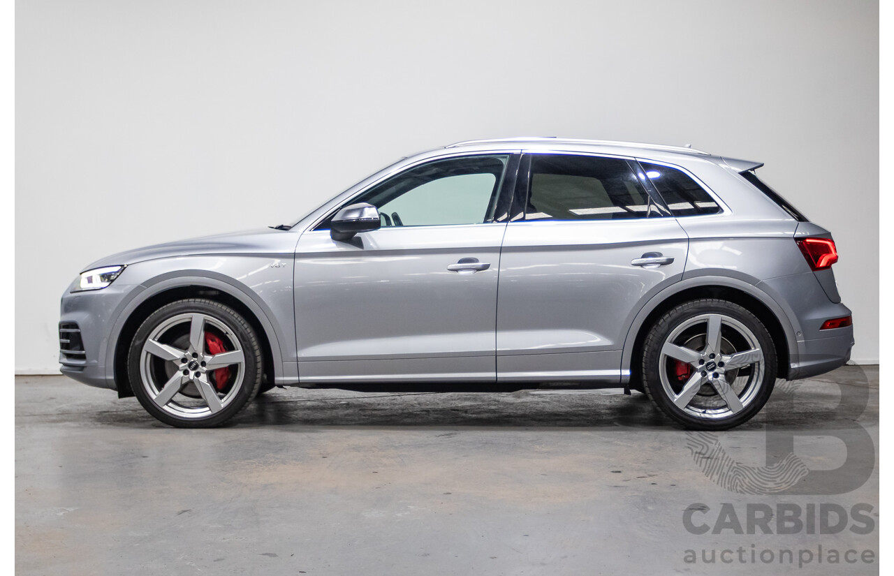 06/2018 Audi SQ5 3.0 TFSI Quattro (AWD) FY MY18 4d Wagon Florett Silver Metallic Turbo V6 3.0L