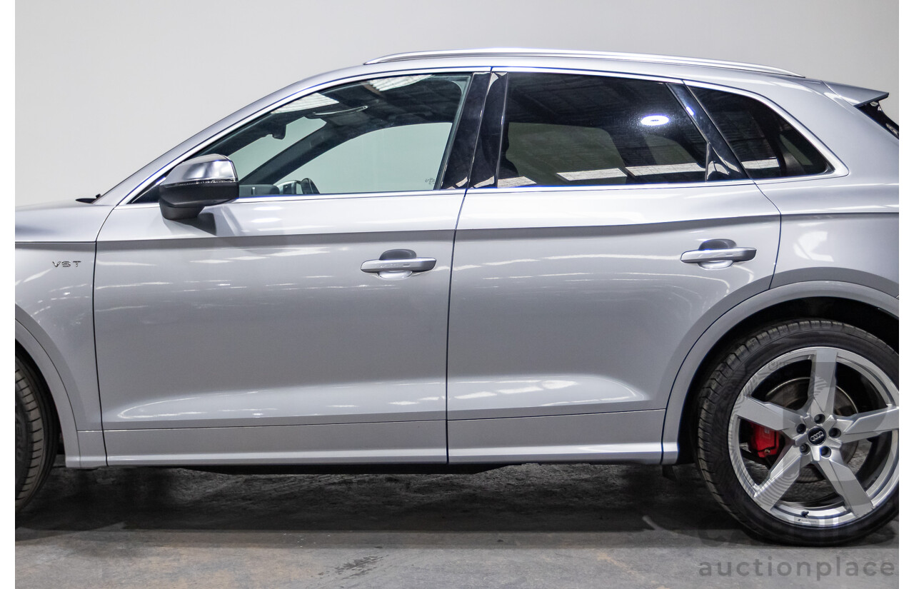 06/2018 Audi SQ5 3.0 TFSI Quattro (AWD) FY MY18 4d Wagon Florett Silver Metallic Turbo V6 3.0L