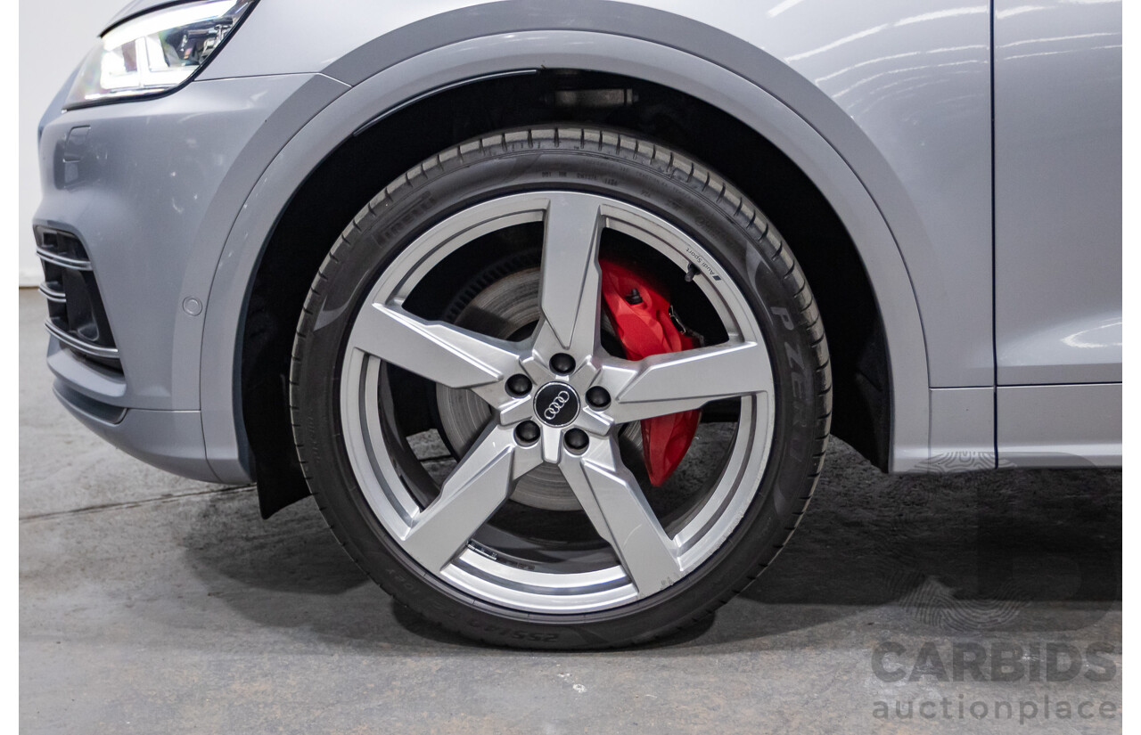 06/2018 Audi SQ5 3.0 TFSI Quattro (AWD) FY MY18 4d Wagon Florett Silver Metallic Turbo V6 3.0L