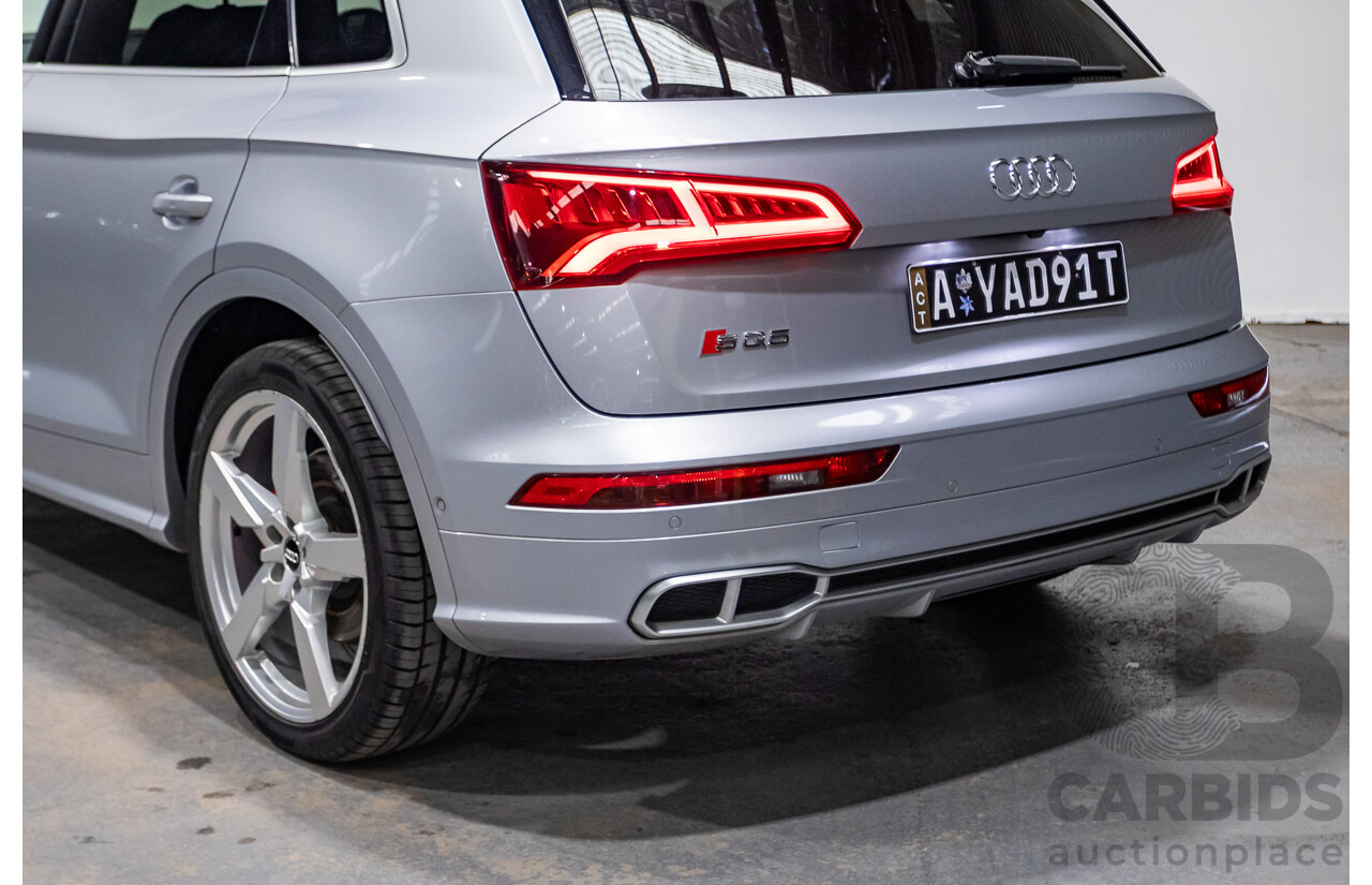 06/2018 Audi SQ5 3.0 TFSI Quattro (AWD) FY MY18 4d Wagon Florett Silver Metallic Turbo V6 3.0L