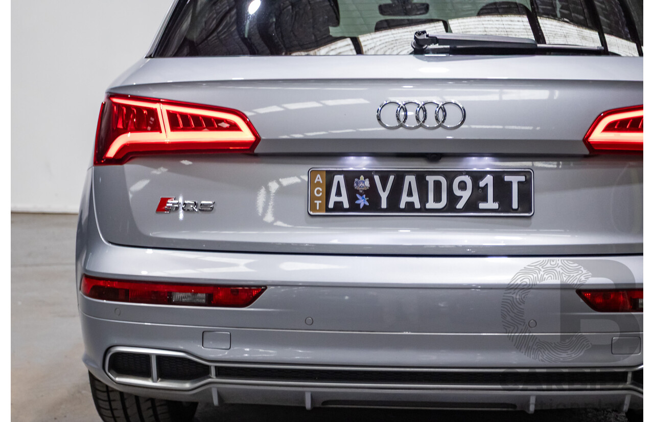 06/2018 Audi SQ5 3.0 TFSI Quattro (AWD) FY MY18 4d Wagon Florett Silver Metallic Turbo V6 3.0L