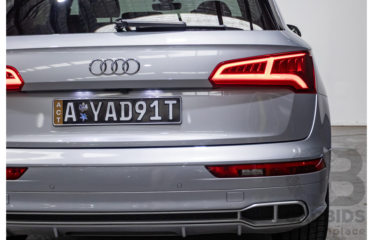 06/2018 Audi SQ5 3.0 TFSI Quattro (AWD) FY MY18 4d Wagon Florett Silver Metallic Turbo V6 3.0L
