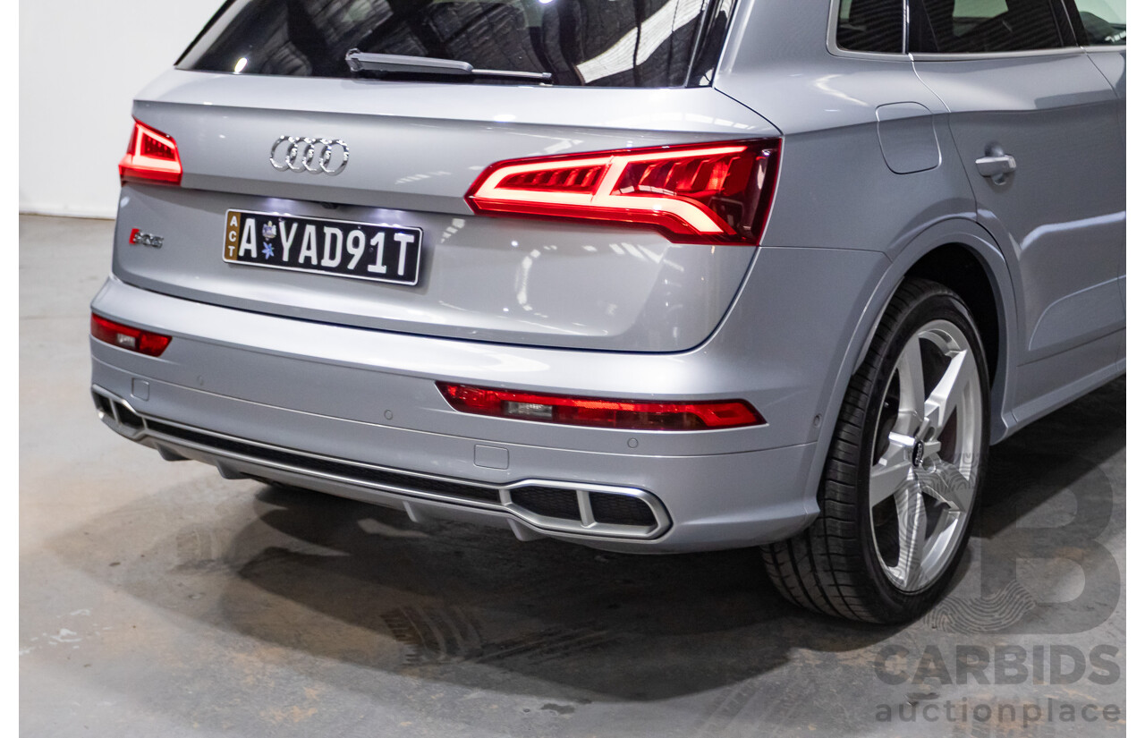 06/2018 Audi SQ5 3.0 TFSI Quattro (AWD) FY MY18 4d Wagon Florett Silver Metallic Turbo V6 3.0L