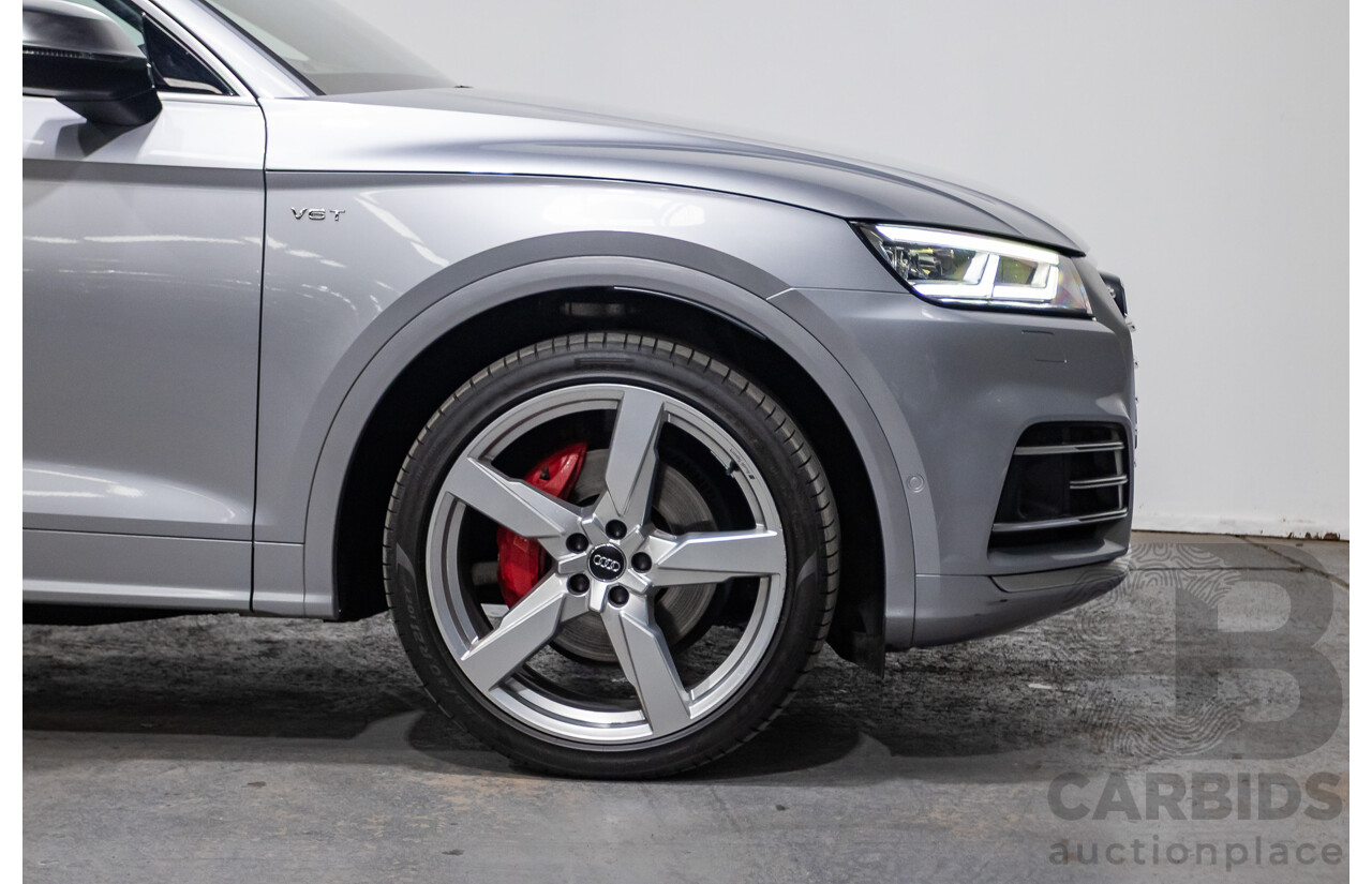06/2018 Audi SQ5 3.0 TFSI Quattro (AWD) FY MY18 4d Wagon Florett Silver Metallic Turbo V6 3.0L