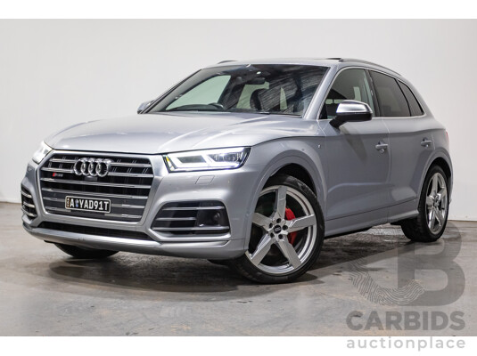 06/2018 Audi SQ5 3.0 TFSI Quattro (AWD) FY MY18 4d Wagon Florett Silver Metallic Turbo V6 3.0L