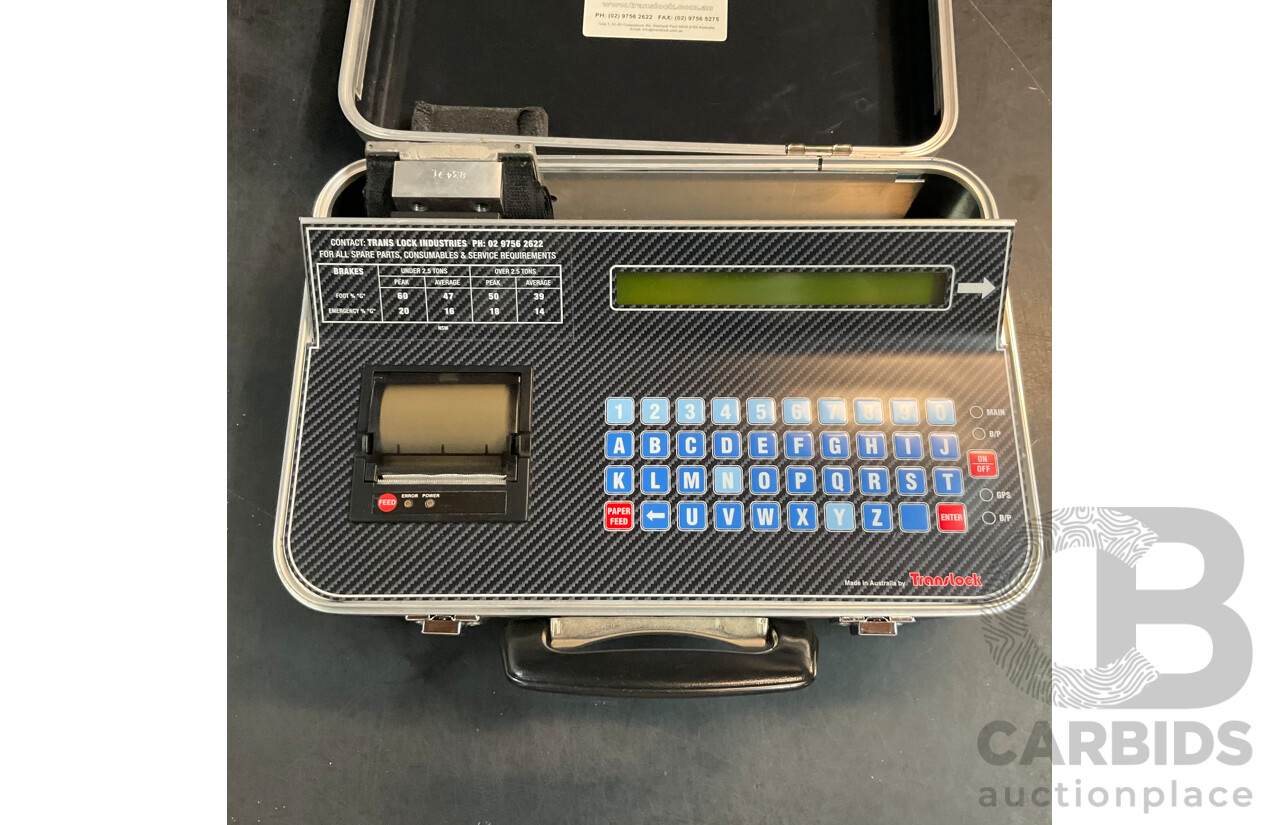 TransLock BTM4 with GPS & Speed Cableless Brake Meter