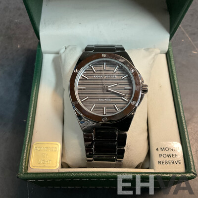 PERRY ELLIS Solar Power Watch & Akademiks Earrings & Cardini Watch - Lot of 3