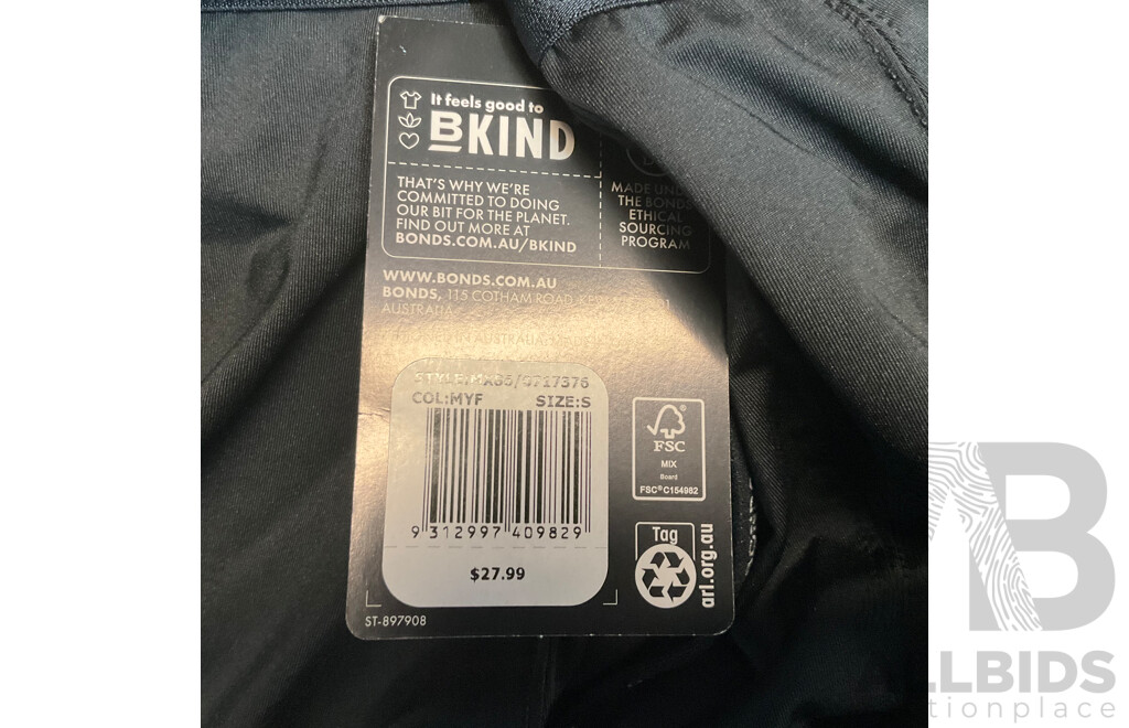 Assorted BONDS Men's Trunk - Size S - Lot of 7 - Estimated Total RRP $ 203.93