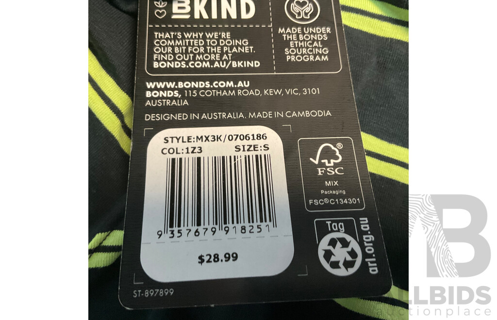 Assorted BONDS Men's Trunk - Size S - Lot of 7 - Estimated Total RRP $ 203.93