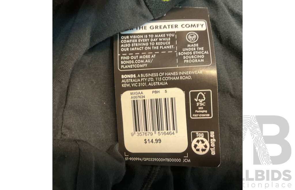 Assorted BONDS Men's Trunk - Size S - Lot of 7 - Estimated Total RRP $ 203.93
