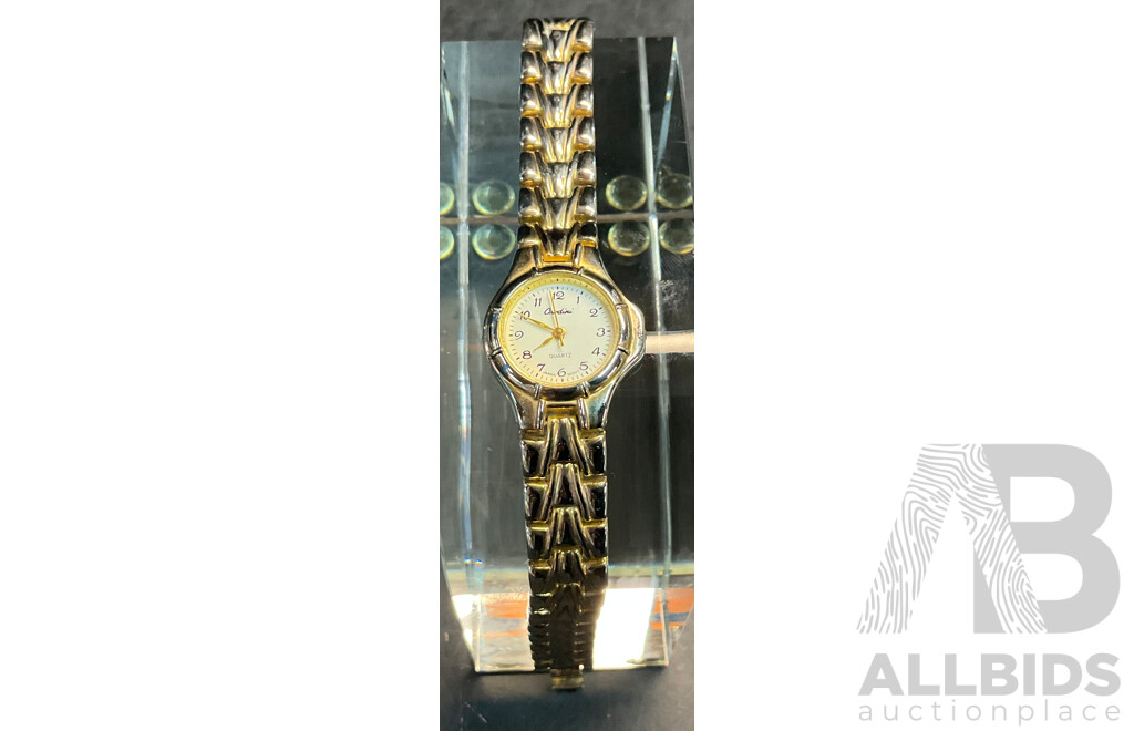 PERRY ELLIS Solar Power Watch & Akademiks Earrings & Cardini Watch - Lot of 3