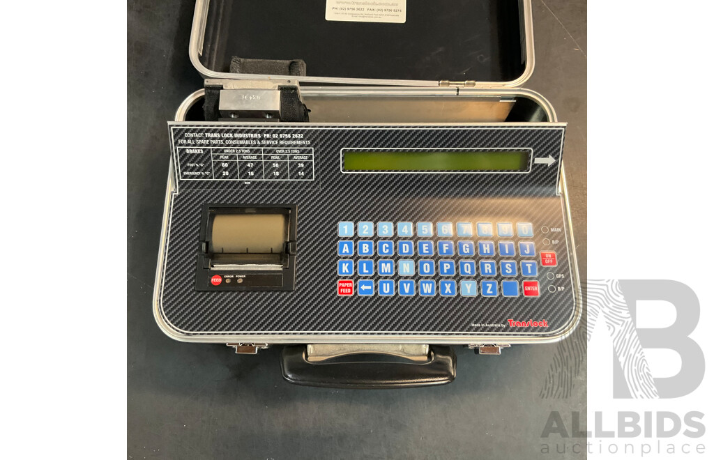 TransLock BTM4 with GPS & Speed Cableless Brake Meter