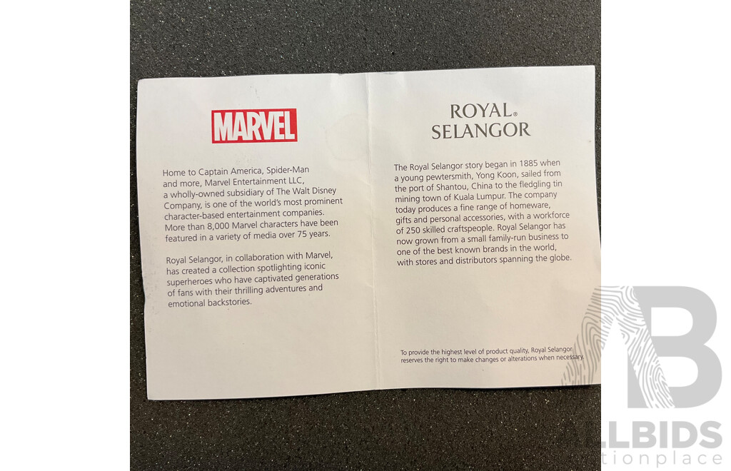 Royal Selangor Pewter Marvel Thor God of Thunder Limited Edition Figurine 0266/2000