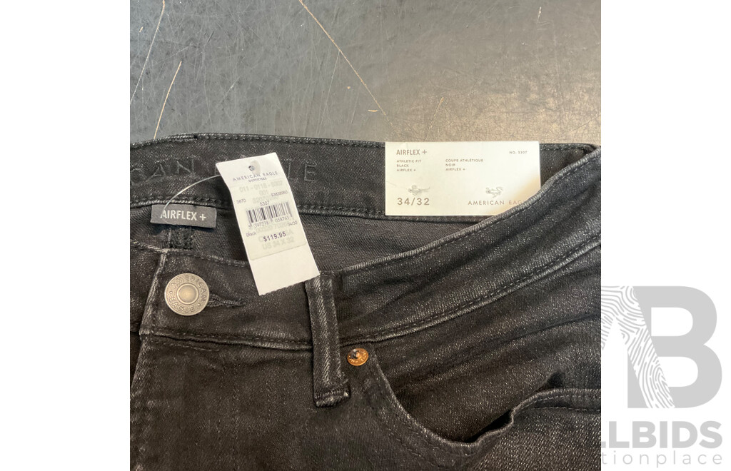 Yd. Size S White West Hampton Shirt & American Eagle (32/34), Spencer (32), Connor (31) Pants - Lot of 4